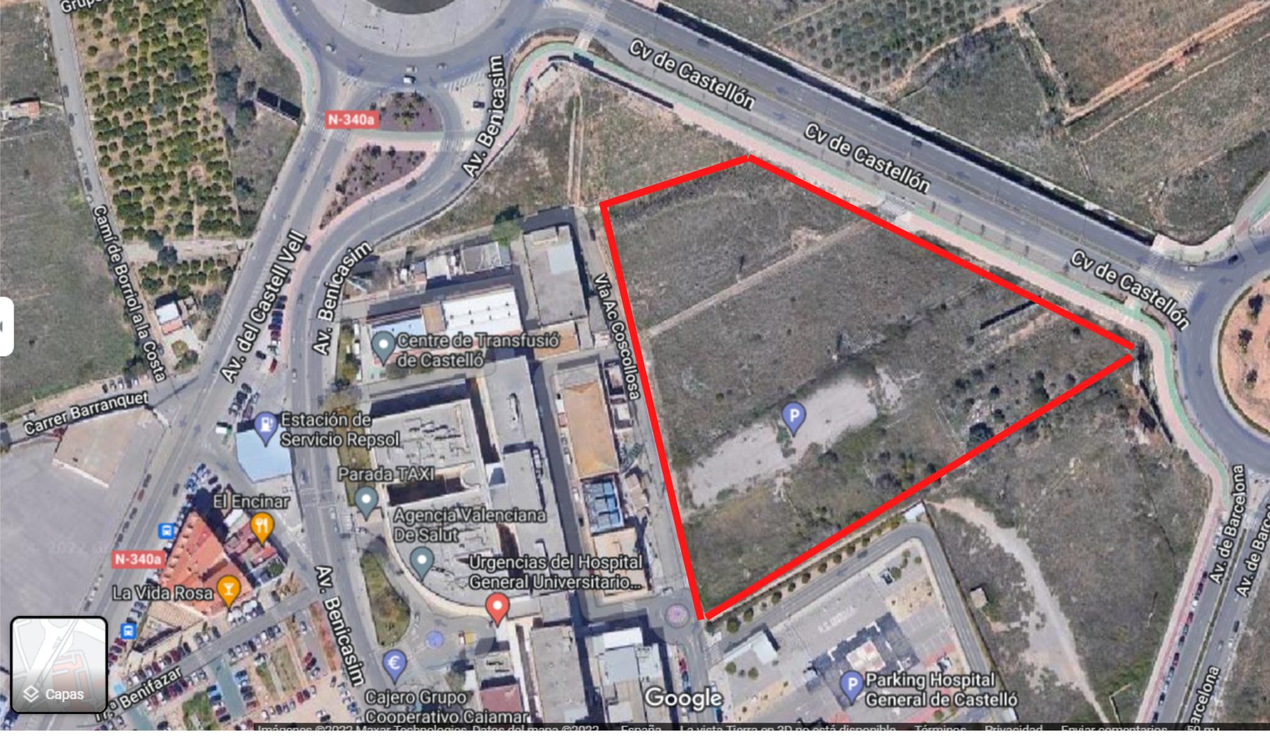 Sanitat tramita la expropiación de más de 18.000 m2 de
terrenos para ampliar el General de
Castelló