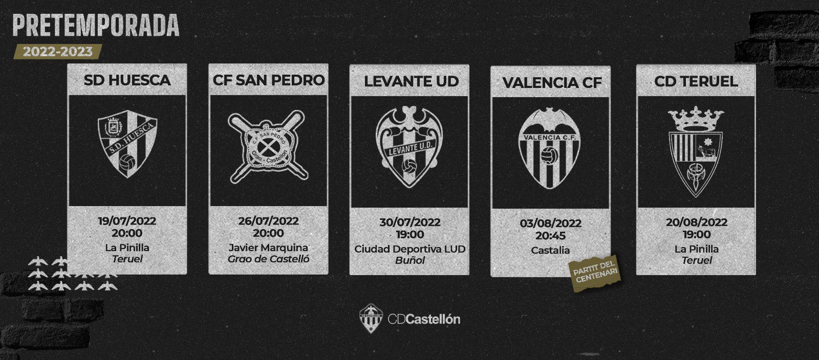 El Teruel será el quinto rival del Castellón en pretemporada 