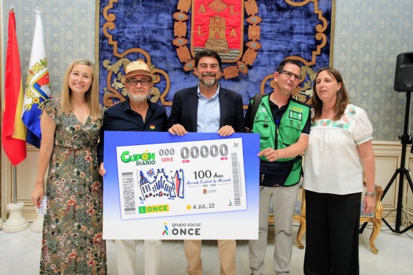 La ONCE difunde el centenario del Mercado Central de Alicante a través de un cupón