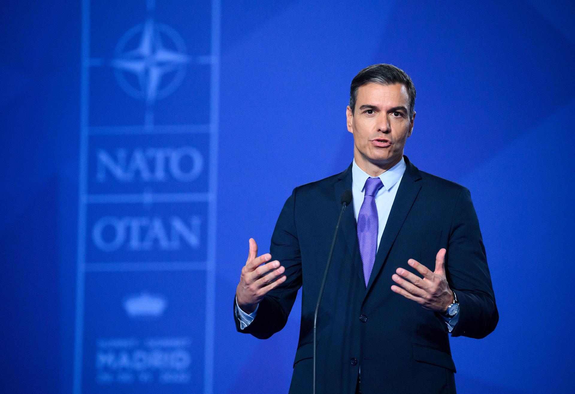 Sánchez, en el arranque de la Cumbre de la OTAN: 