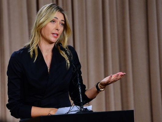 Sharapova jugará su primer partido oficial tras su sanción por dopaje el 26 de abril en el torneo de Stuttgart