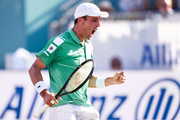 Bautista se juega este sábado el torneo sobre hierba de Mallorca ante Tsitsipas