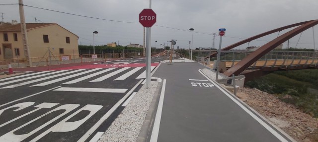Entra en servicio la vía ciclopeatonal sobre el Carraixet que une Alboraia y Almàssera