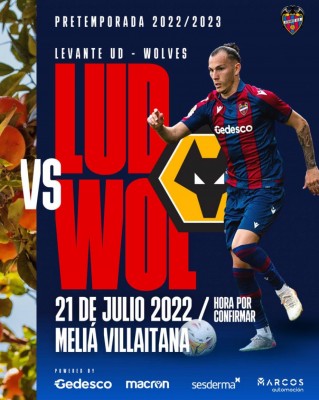 El Levante confirma su tercer amistoso ante el Wolverhampton inglés
