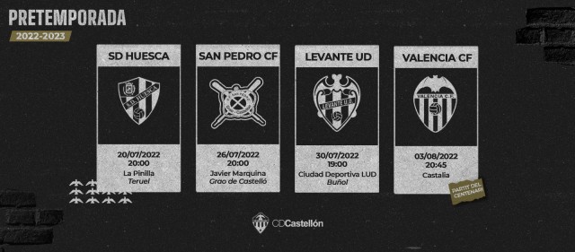 El Castellón anuncia dos partidos de pretemporada frente a equipos de Segunda División