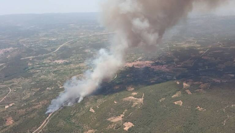Renfe asegura que es ajena al incendio de Caudiel y todo apunta a un operador privado