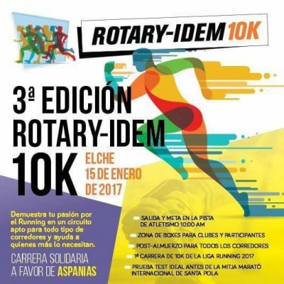 Mil inscritos ya en la 10K Rotary-Idem Elche