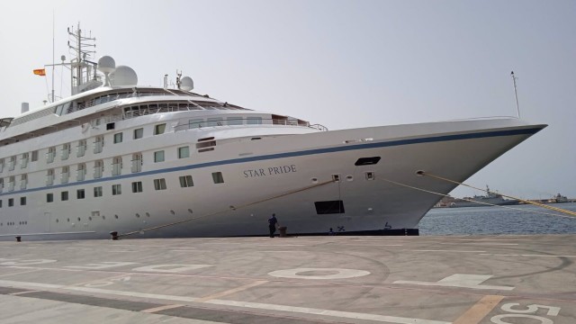 Los cruceros de lujo eligen Cartagena: el último el Star Pride, un buque categoría 5 estrellas