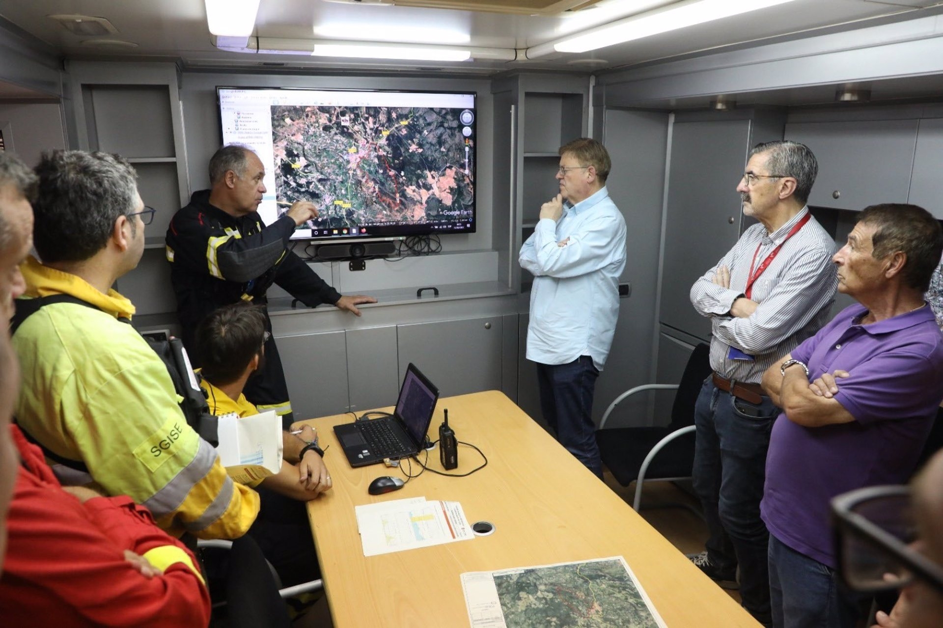 Las chispas ocasionadas por el frenado de un tren, posible causa del incendio forestal de Caudiel