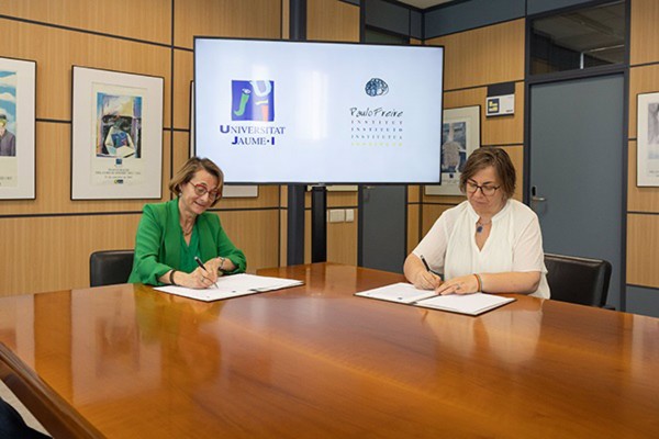 La UJI y el Instituto Paulo Freire colaborarán en los ámbitos educativo, formativo y sociocultural