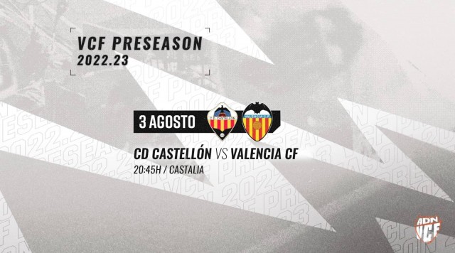 El Valencia CF participará en el partido conmemorativo del centenario del CD Castellón
