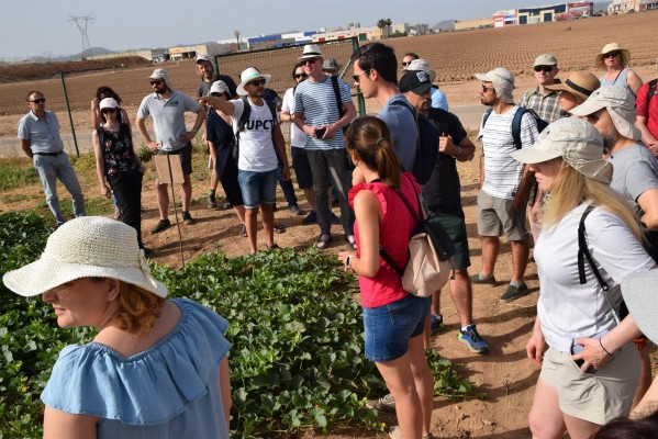 El cultivo experimental que rota melón, patata y brócoli, ejemplo para investigadores de 7 países