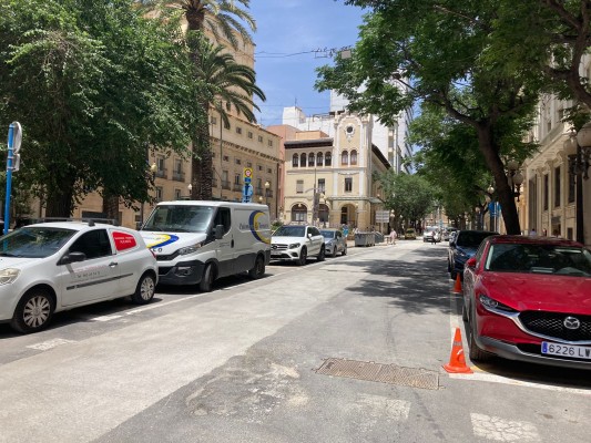Alicante suspende las obras de peatonalización del Centro para facilitar los montajes de Fogueres