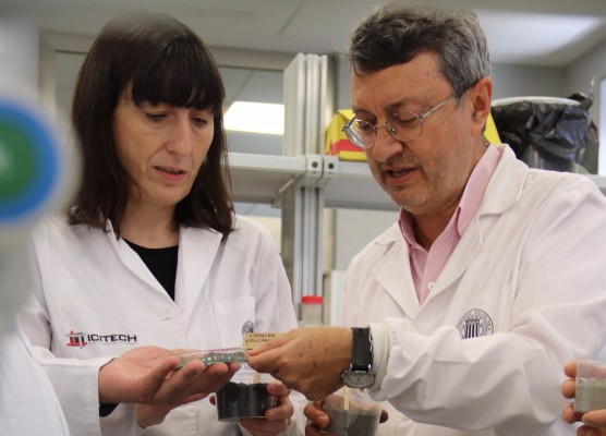 Investigadores de la UPV estudian el uso de ceniza del volcán de La Palma para fabricar cementos 