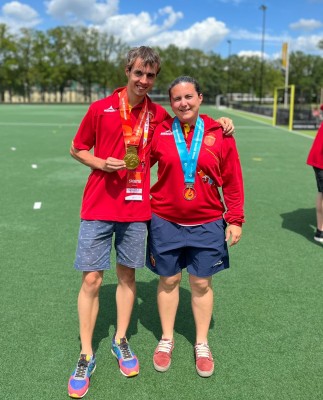 Estefania Alejos y Fran Calvo, campeones con España de los Special Olympics 