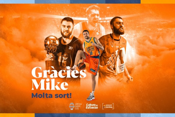 Valencia Basket despide a Mike Tobey tras cinco temporadas en el club 