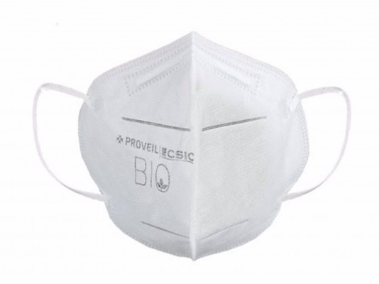 La valenciana Proveil crea la mascarilla EPI BIO que filtra aerosoles y se desintegra en 22 días
