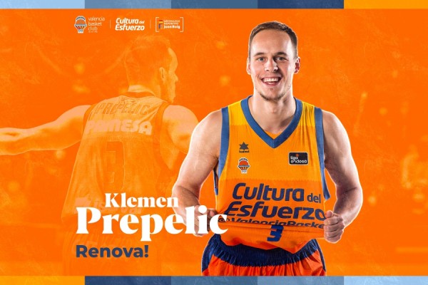 Valencia Basket ejerce la cláusula para renovar por una campaña a Prepelic