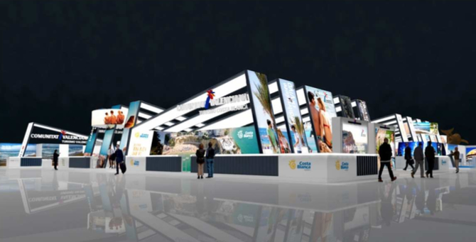 Turismo presenta su stand de Fitur, diseñado por la empresa alicantina Alaves