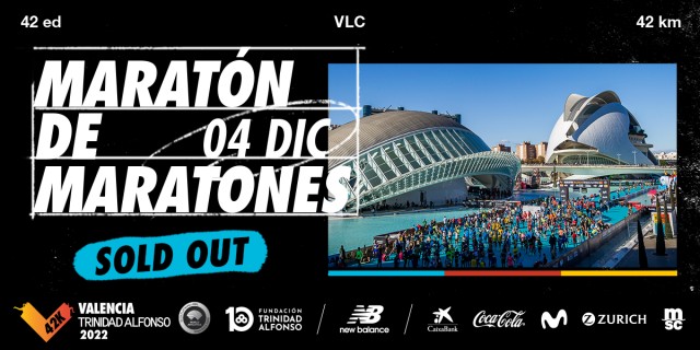 El Maratón Valencia agota los 30.000 dorsales a seis meses de la prueba
