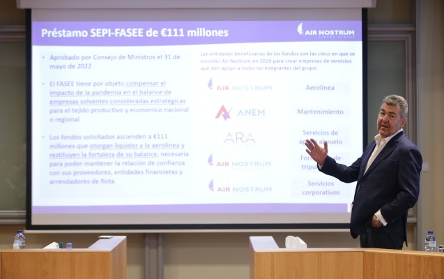 Air Nostrum sale de la pandemia con más de 300 millones de deuda y bajo la lupa de la SEPI