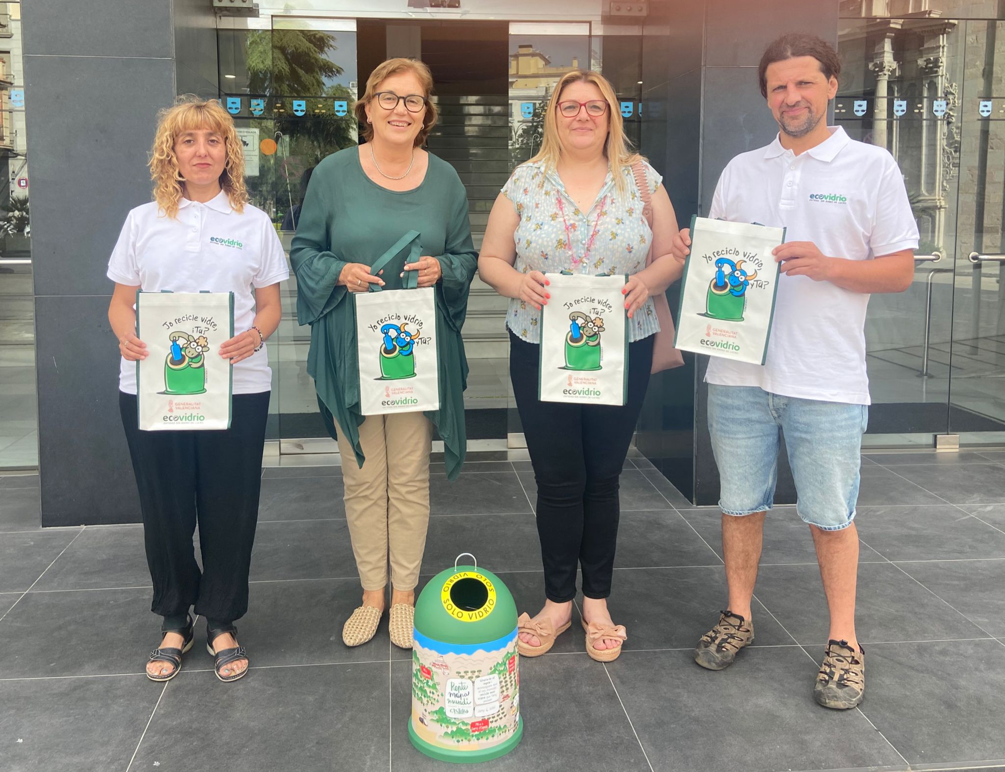 Burriana se suma a la campaña 'Reto Mapamundi' de Ecovidrio y la Diputación de Castelló