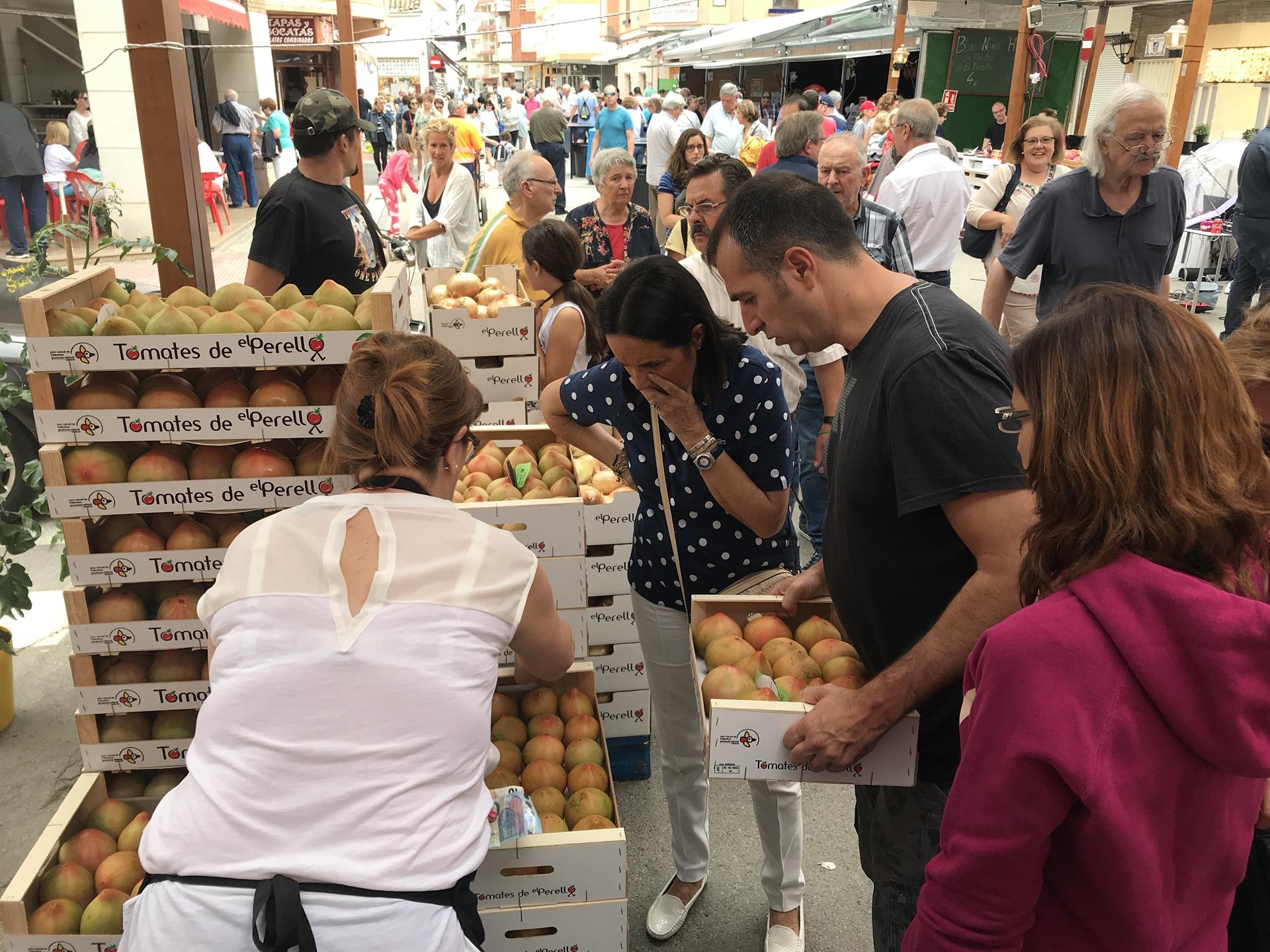 El Perelló acoge este fin de semana a más de 60 expositores en su IX Feria del Tomate