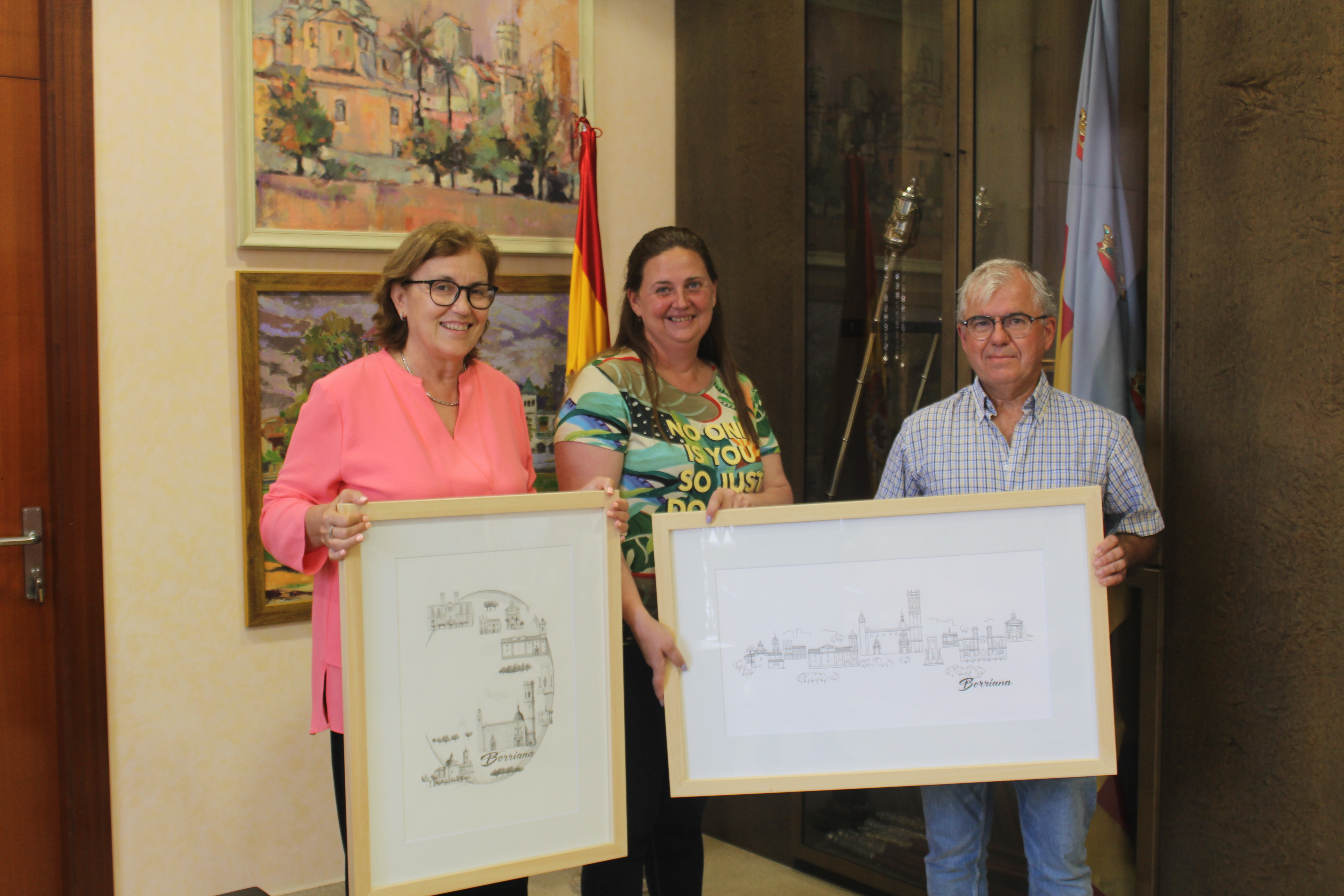 L'artista Vicente Guerola entrega a Borriana dues obres representatives de la ciutat