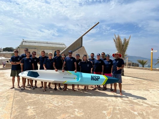 El campeonato de paddle surf 'World SUP Festival' entre Santa Pola y Tabarca reúne a 400 deportistas