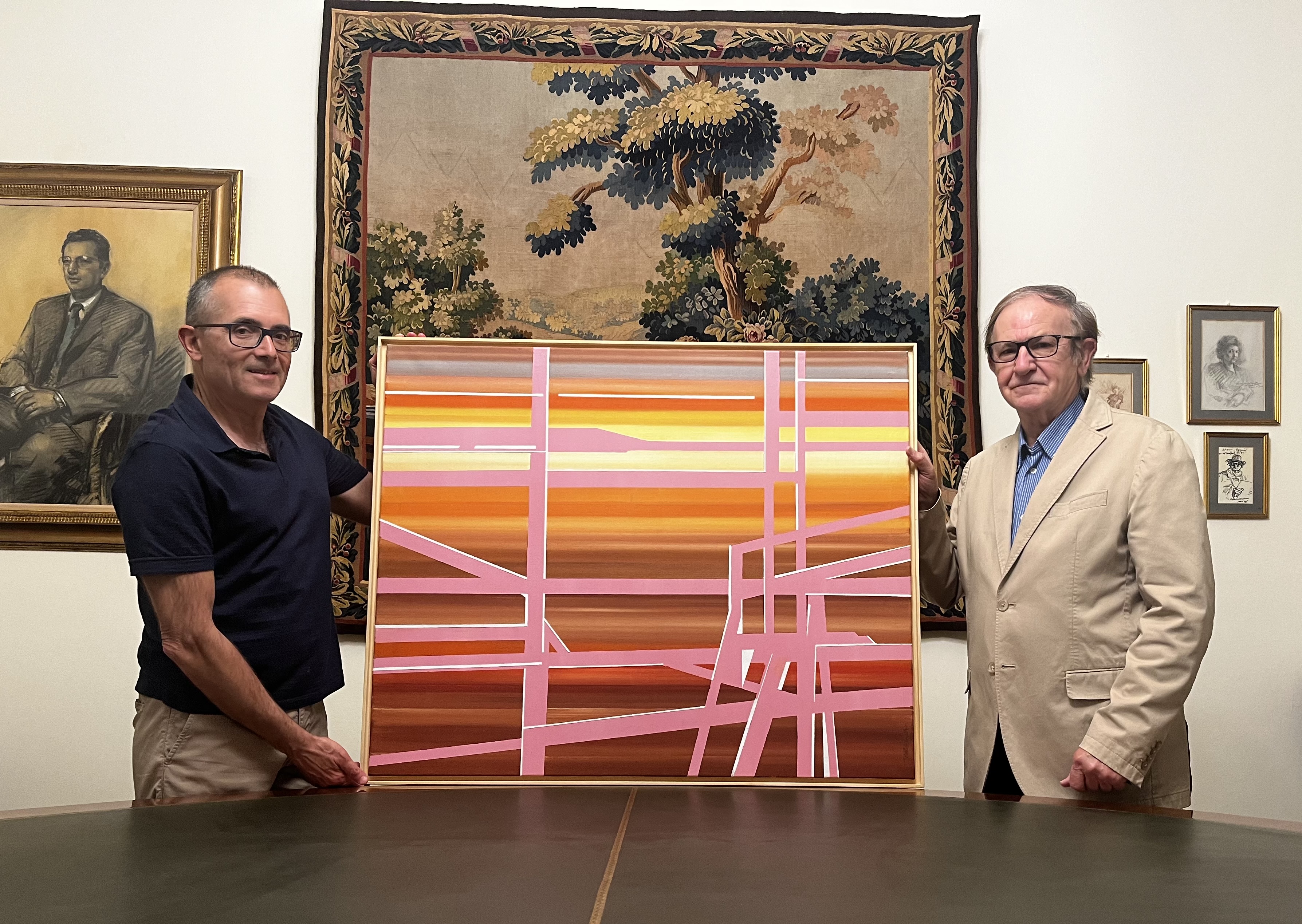 El artista Wences Rambla dona una de sus obras a la Fundación Dávalos-Fletcher