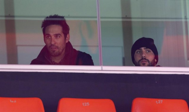Zaza presencia el partido del VCF en el palco de Mestalla