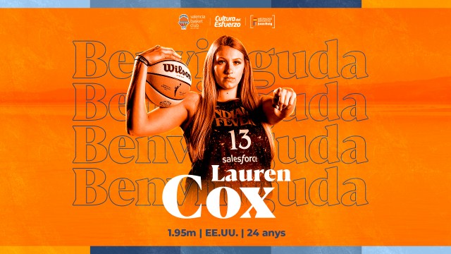 Valencia Basket cierra la plantilla con la ala-pívot estadounidense Lauren Cox