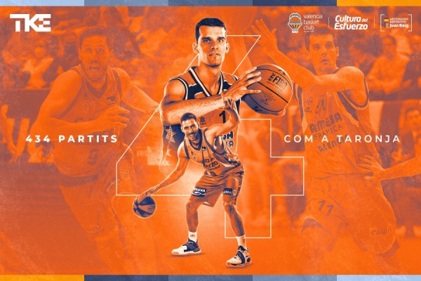 Sam Van Rossom iguala a Nacho Rodilla como cuarto en partidos jugados con Valencia Basket 