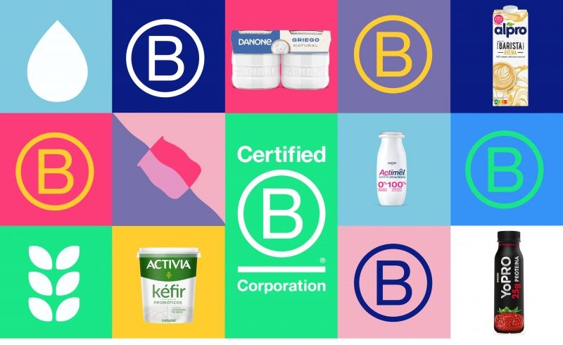 Danone se convierte en la B Corp de alimentación más grande con mejor puntuación en España
