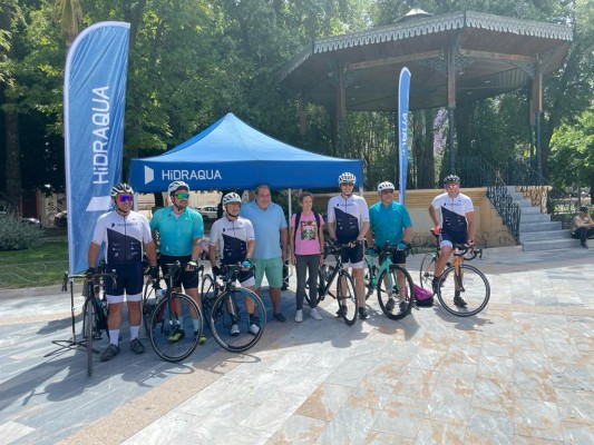 Hidraqua concluye su reto a favor de Aspanion: más de 500 kilómetros de la Comunitat en bici