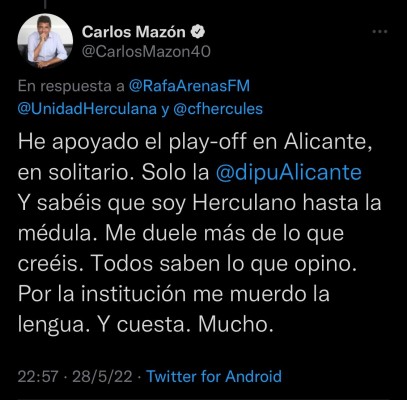'Crisis del Hércules': Mazón primero se muerde la lengua y luego señala a la Generalitat
