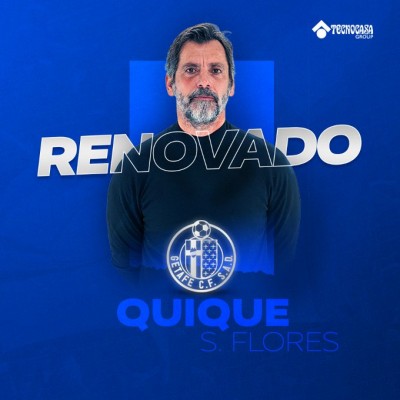 El Getafe renueva por dos temporadas al técnico Quique Sánchez Flores
