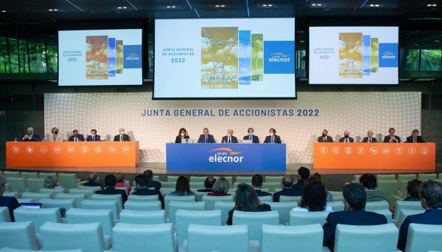 Los accionistas de Elecnor cobrarán 0,244 euros netos por título el 1 de junio