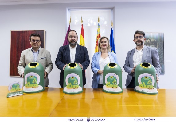 Gandia logra el 'Galardón Verde' tras superar el reto de reciclaje de Ecovidrio