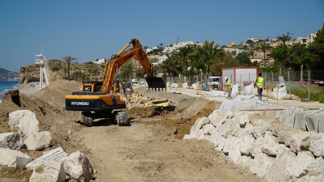 La reparación de la playa del Paradís de la Vila Joiosa prevendrá daños de futuros temporales