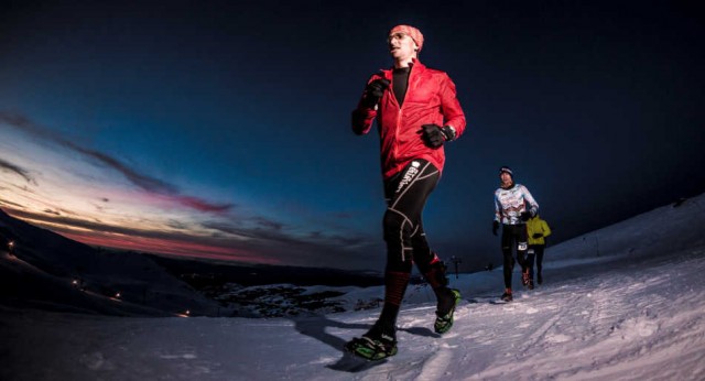 700 corredores sobre nieve se disputan en Sierra Nevada el primer campeonato de España de snow running
