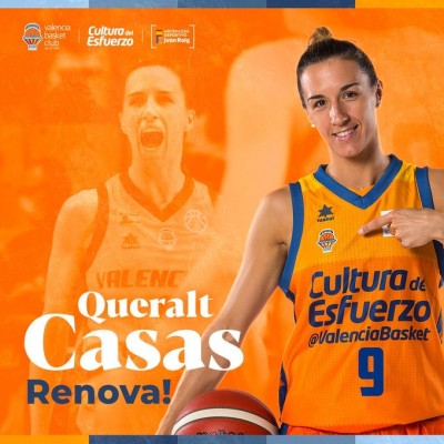 El Valencia Basket confirma la renovación de Queralt Casas hasta 2025
