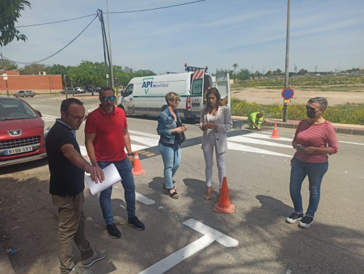 La pedanía de Guadalupe hace más segura su Avenida de la Libertad