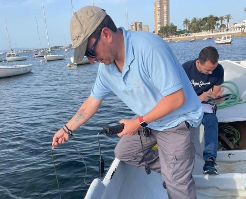 Así es el dispositivo para retirar las algas del Mar Menor: 90 efectivos en las playas, con 30 pescadores en 25 barcos