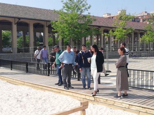 Abre la parte de Parc Central que ocupaba el concesionario con zonas verdes, calles y juegos infantiles