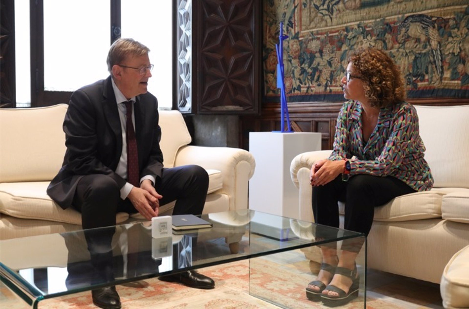 Ximo Puig y Josefina Bueno en una imagen de archivo. Foto: GVA - 