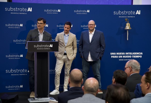 Substrate AI, novena cotizada de la Comunitat, cierra su primer día en bolsa bajando un 4,65%
