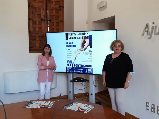 Elche organiza el viernes 20 de mayo un festival solidario de ayuda al Sáhara Occidental en el Hort de Baix 