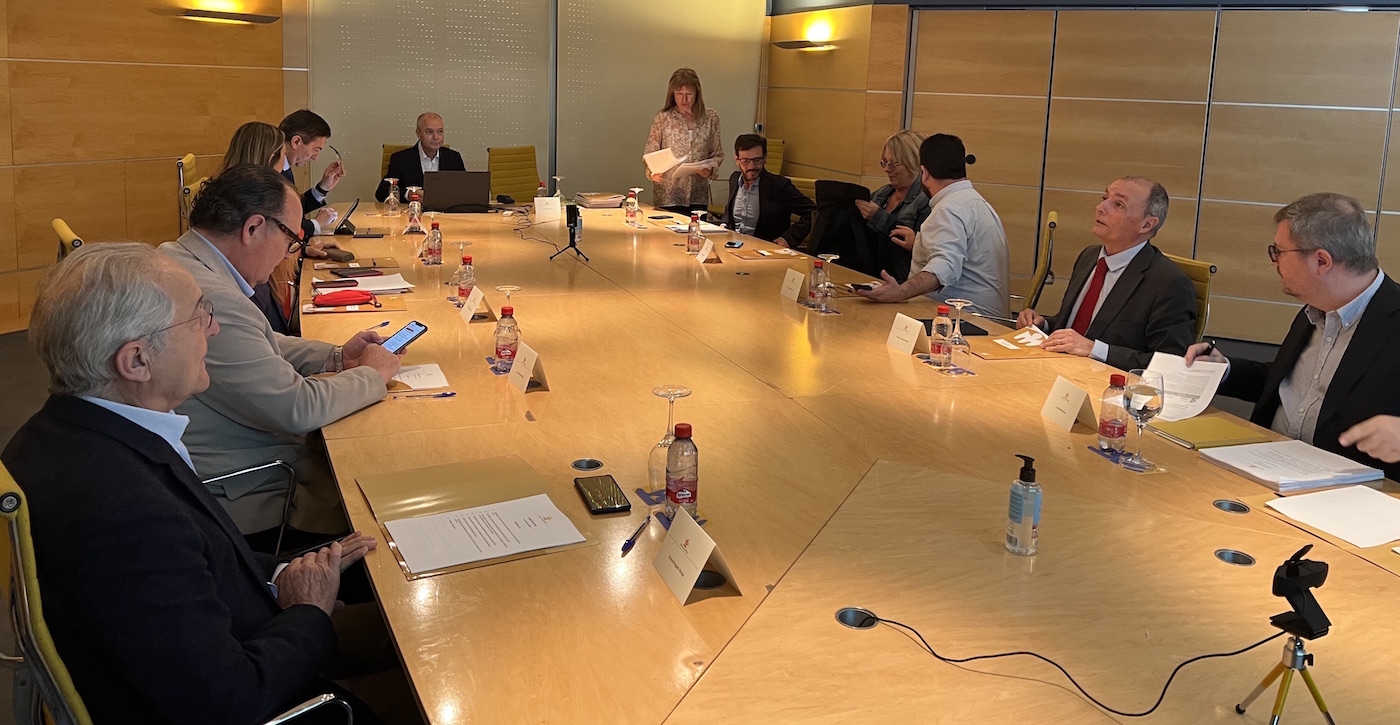 El comité ejecutivo de Feria Valencia, reunido este miércoles. Foto: FERIA VALENCIA - 