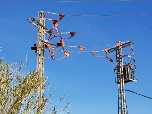 Rectifican tres torretas eléctricas en las que murió hace meses electrocutada un águila en Almassora 